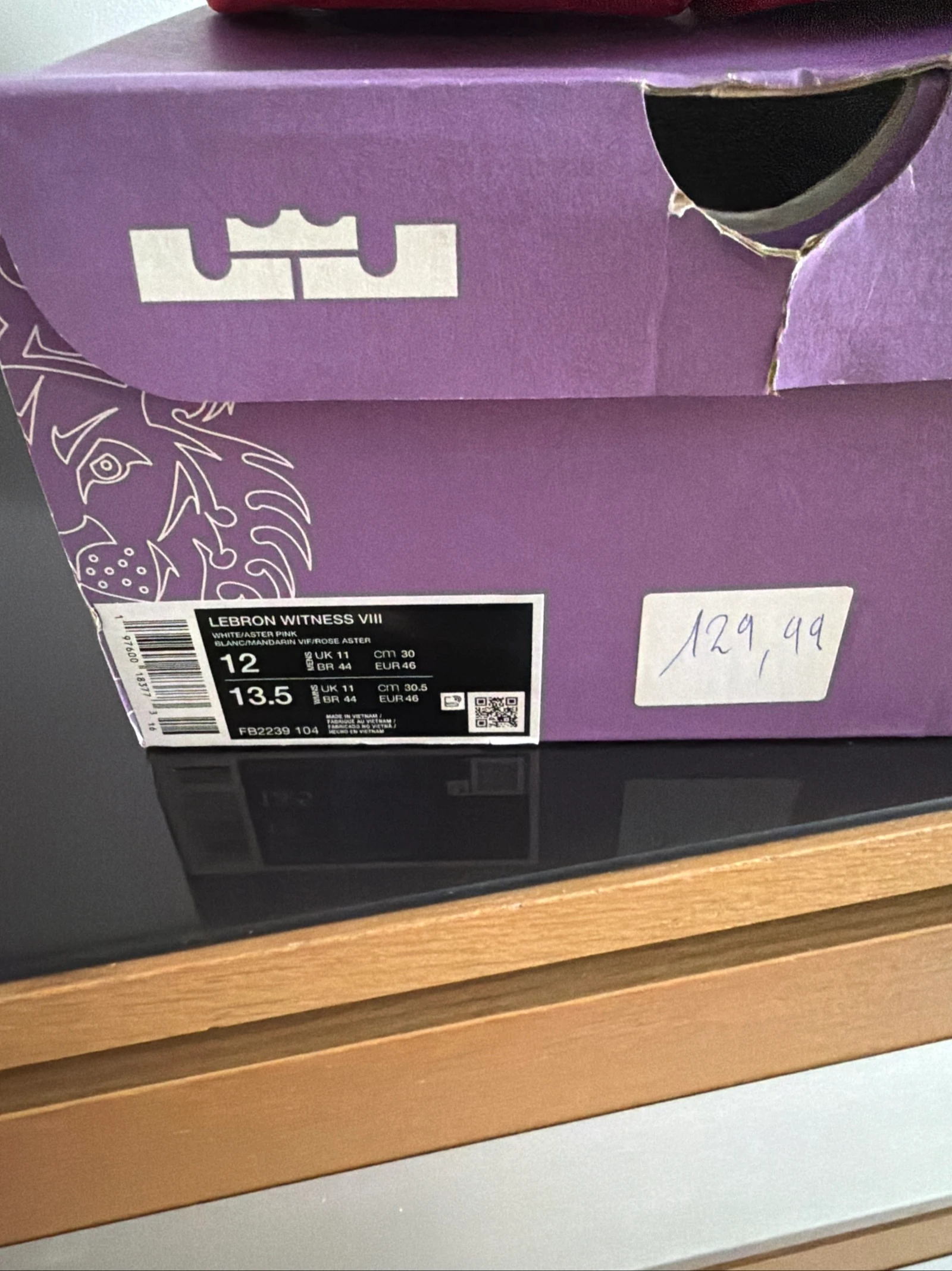 Nike Lebron witness VIII nieuw authentiek maat 46 – photo 3